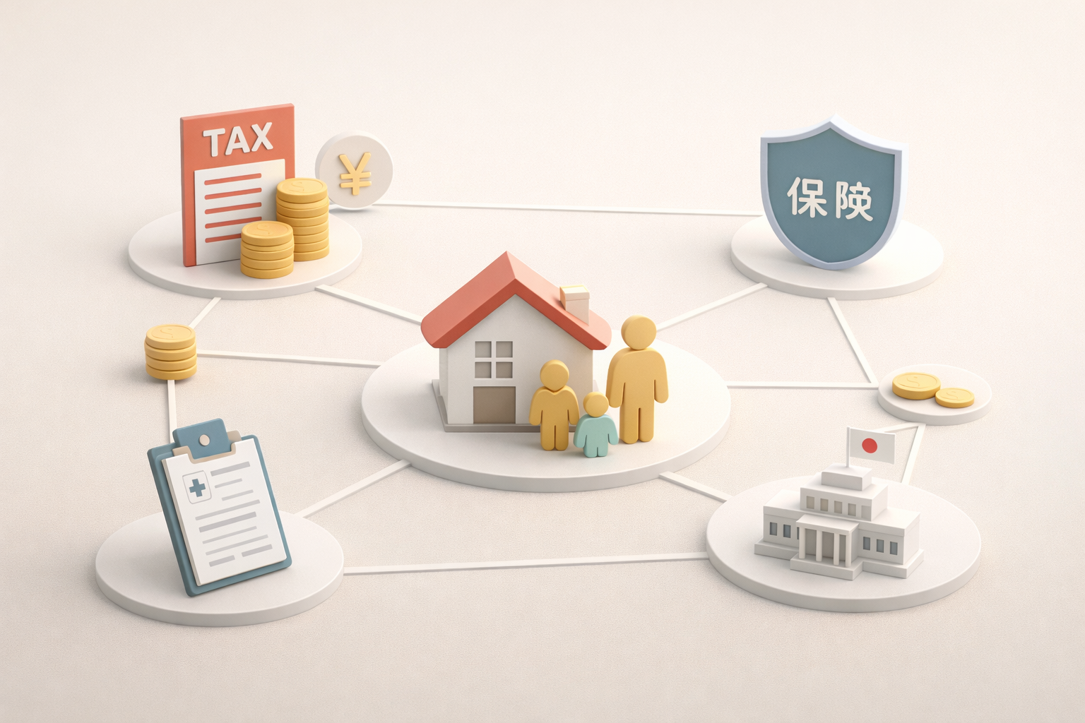 社会保障と税制のネットワークのイメージ画像