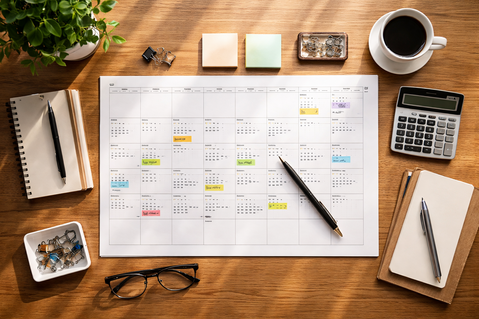 年間スケジュール・計画性パート用イメージ画像