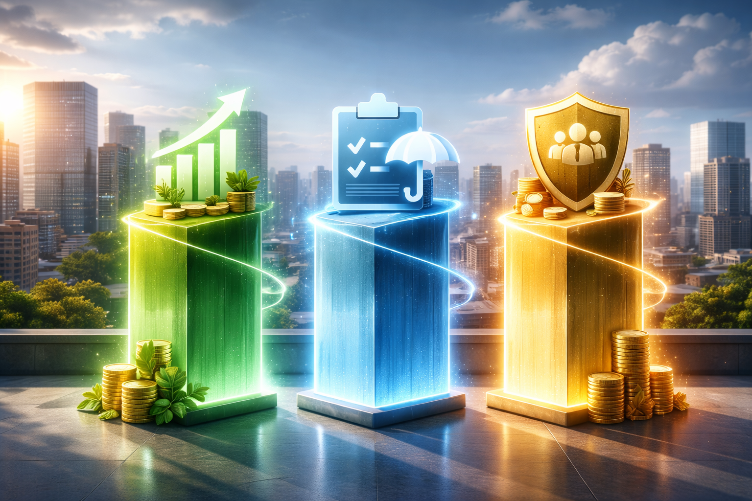 iDeCo・NISA・生命保険の比較イメージ画像