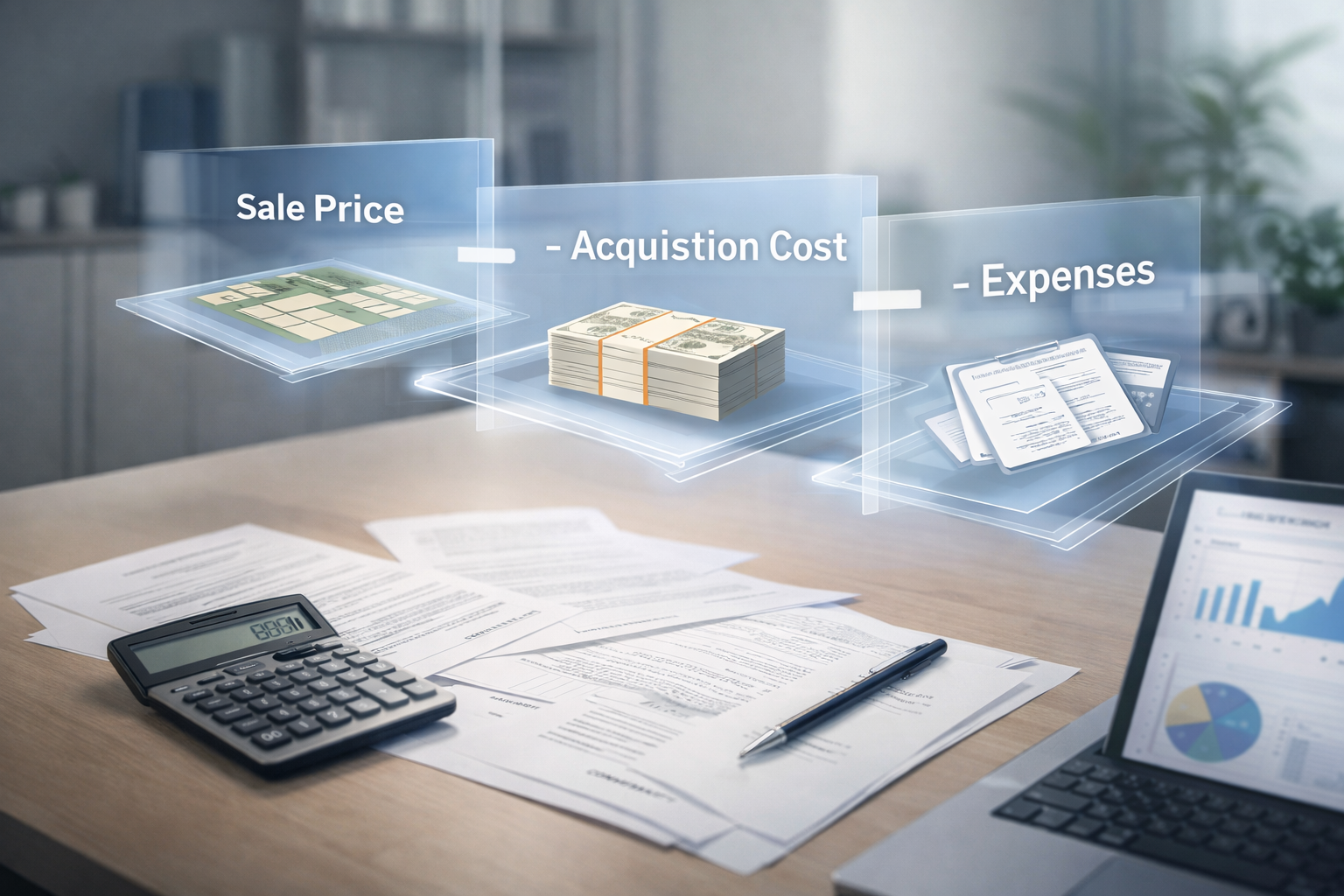 譲渡所得の計算イメージ画像