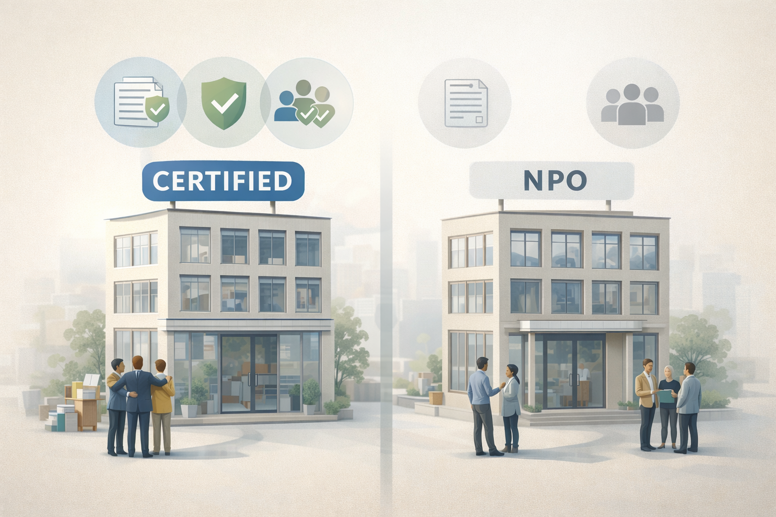 認定NPO法人と一般NPOの違いのイメージ画像