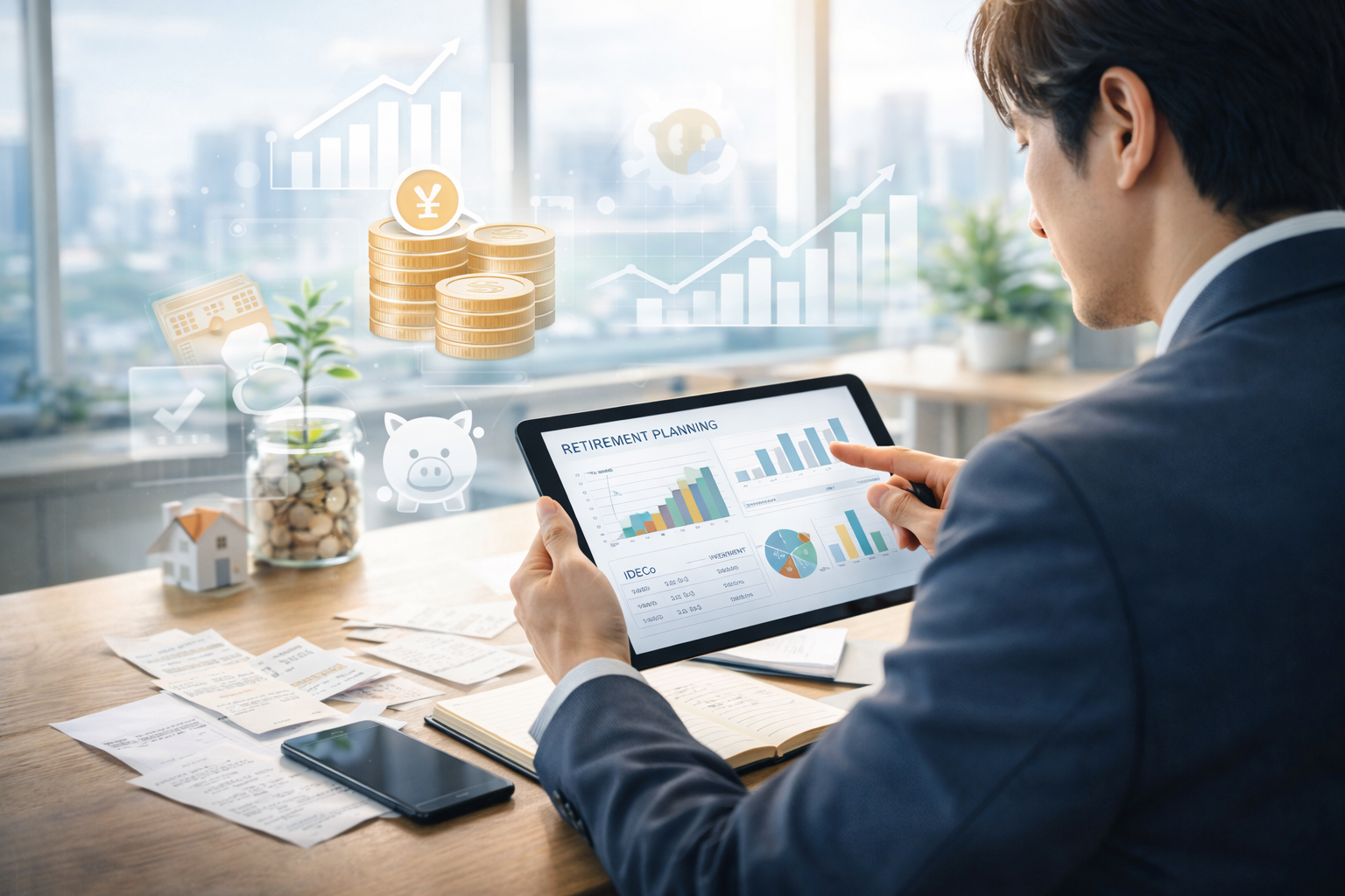 将来資産と節税のイメージ画像