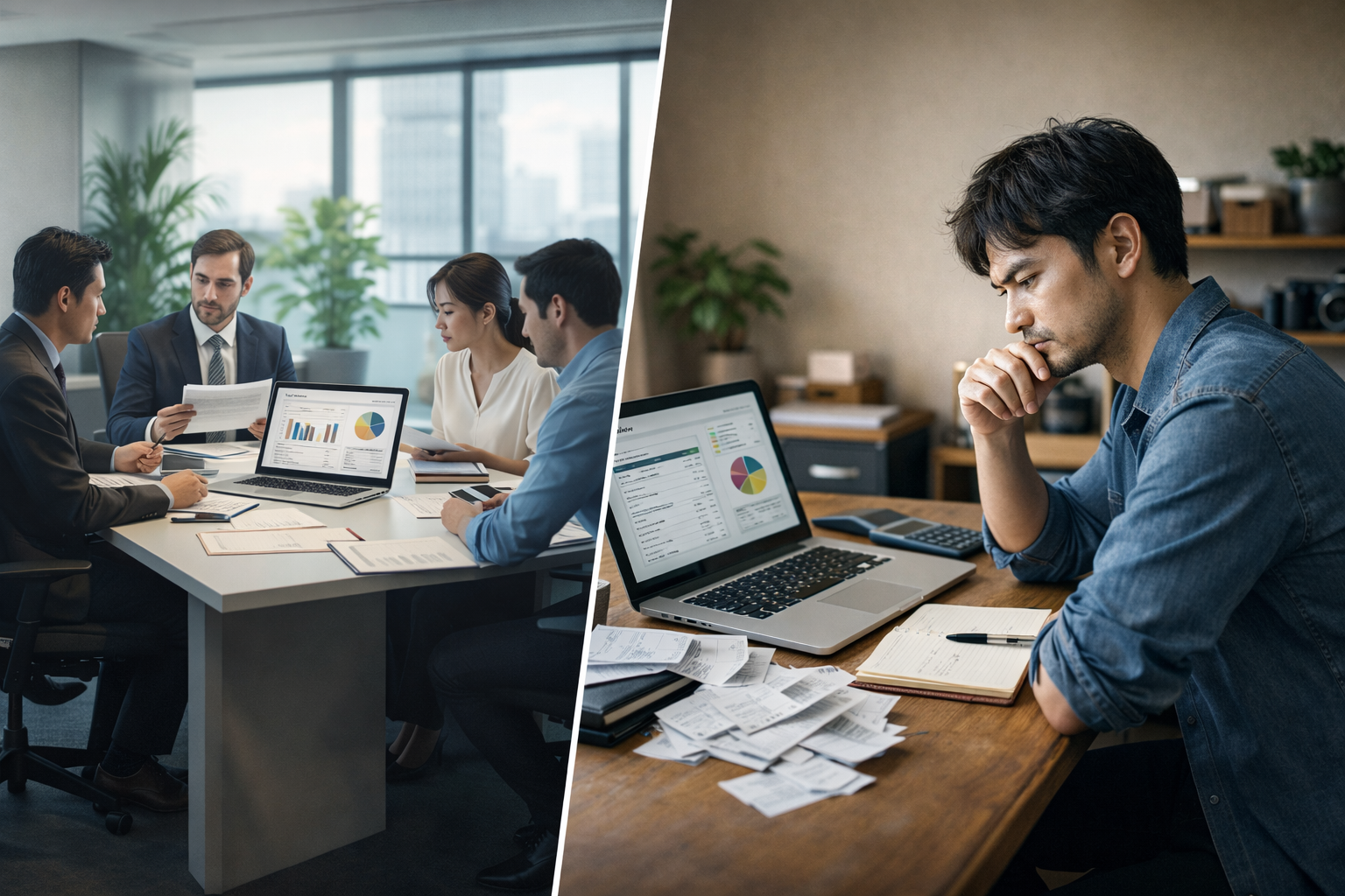 法人と個人事業主の違いのイメージ画像