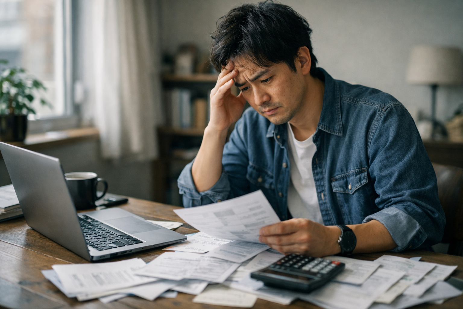 個人事業主が税負担に悩むイメージ画像