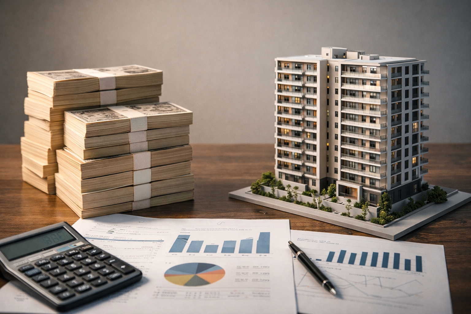 現金 vs 不動産の比較イメージ画像