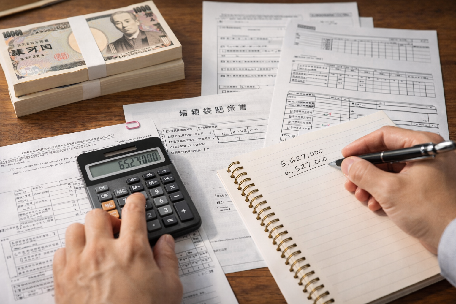 相続税の計算をするイメージ画像