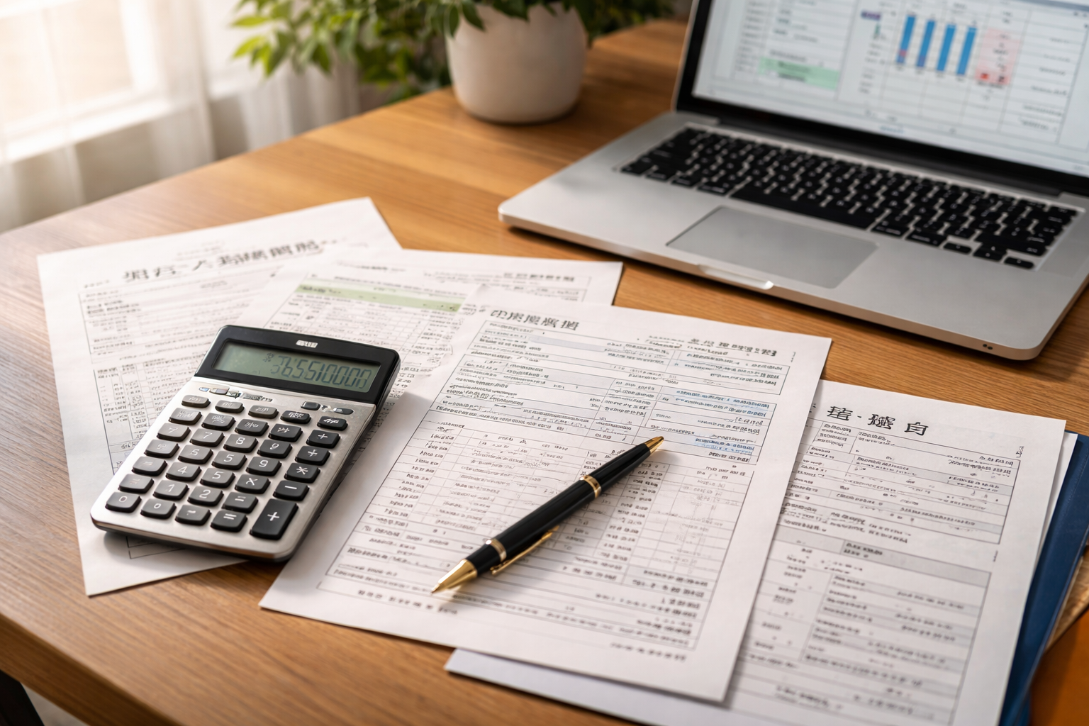 住宅ローン控除の書類と計算イメージ画像